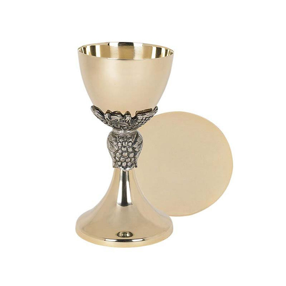 Grape & Leave Chalice & Paten Set