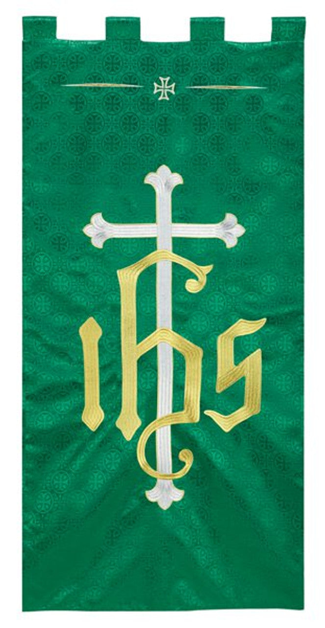 Maltese Jacquard Banner: Green