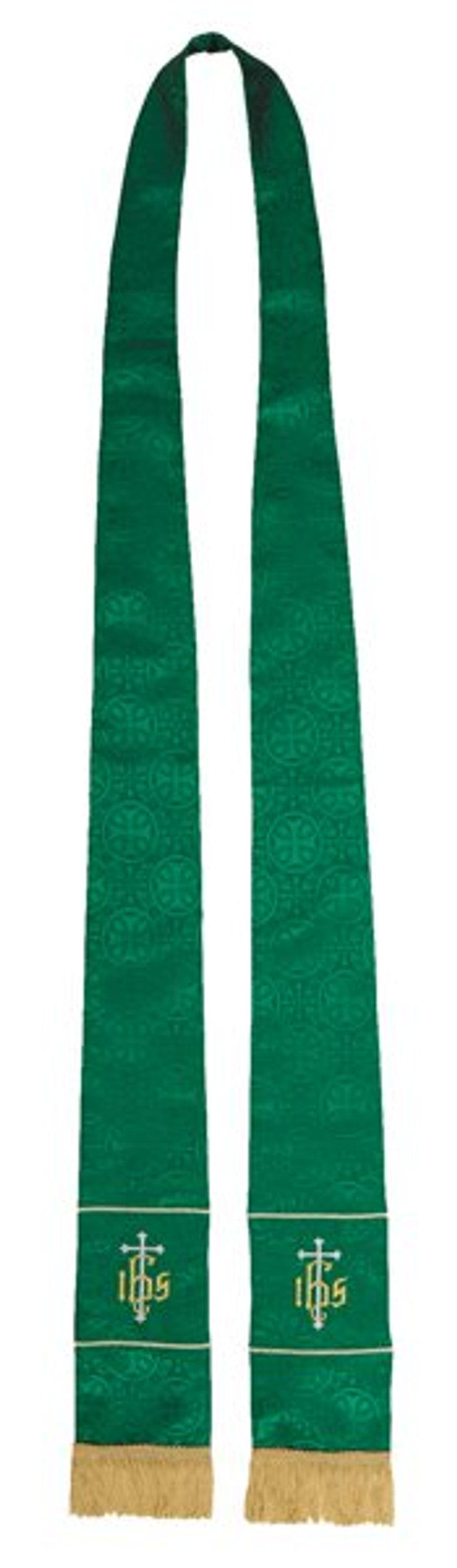 Maltese Jacquard Stole: Green