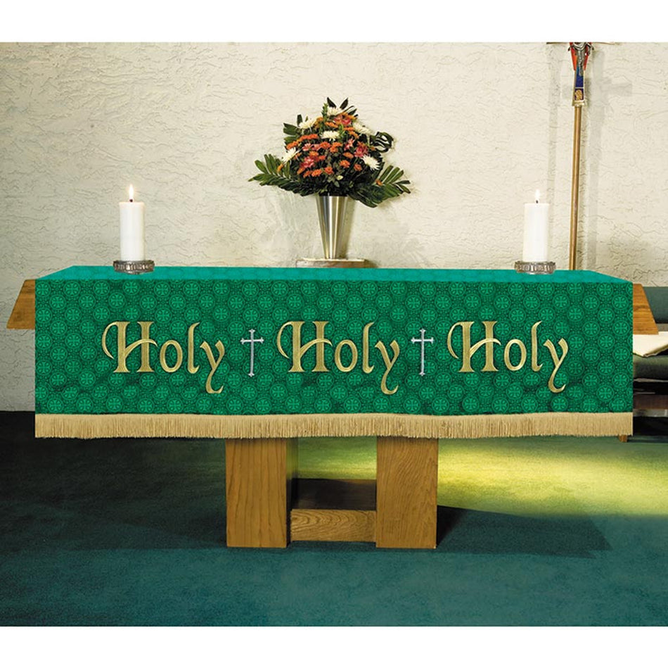 Maltese Cross Jacquard Altar Frontal - Green)