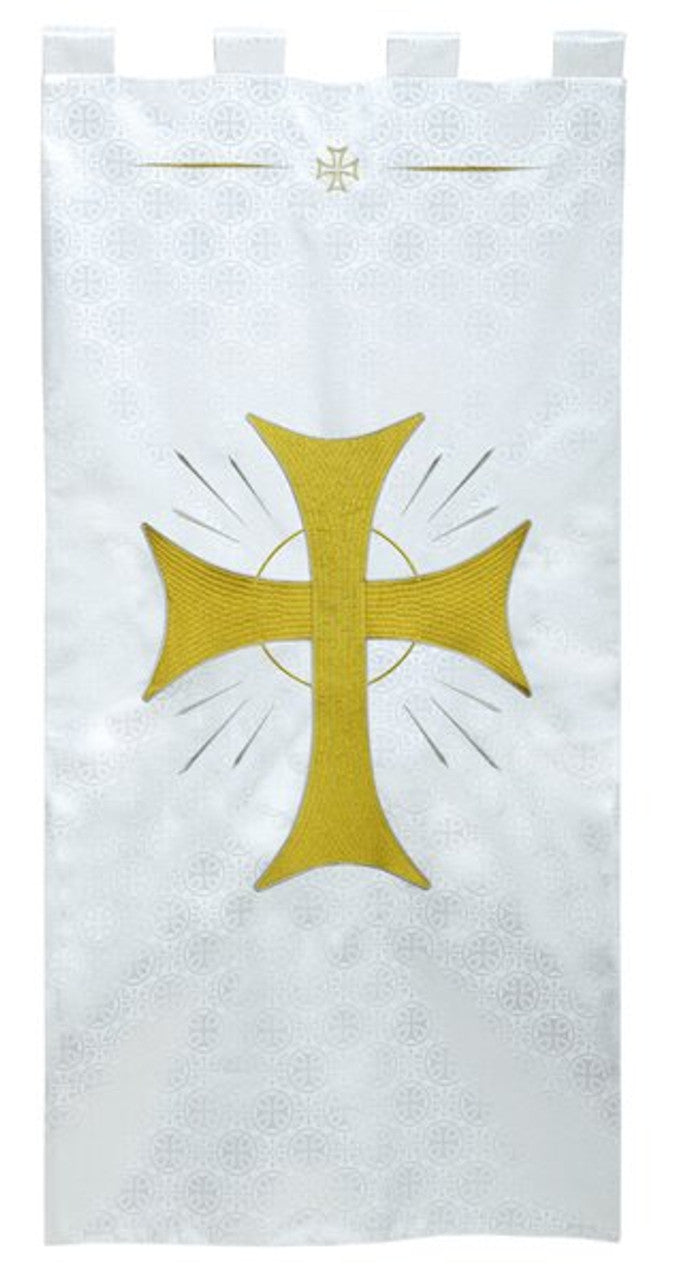 Maltese Jacquard Banner: White