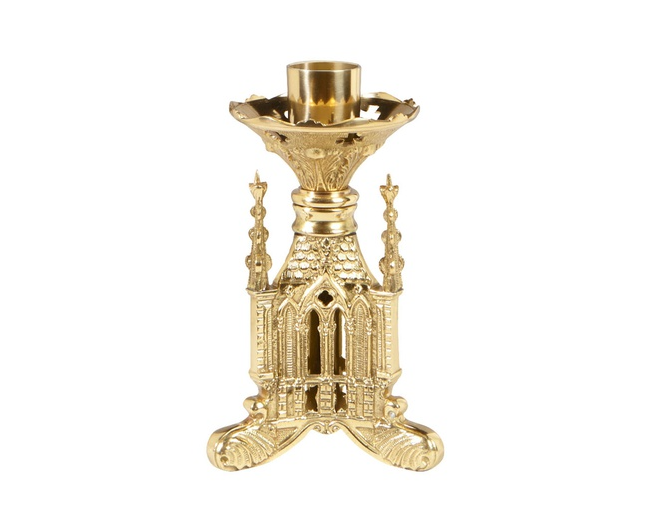 San Pietro Series Altar Candlestick - 8-3/4" Height