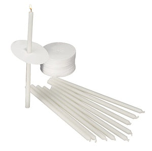 Will & Baumer 8-1/2" Candlelight Service Kit - 50 Candles