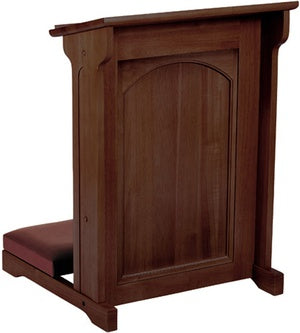 Abbey Padded Kneeler - Walnut Stain