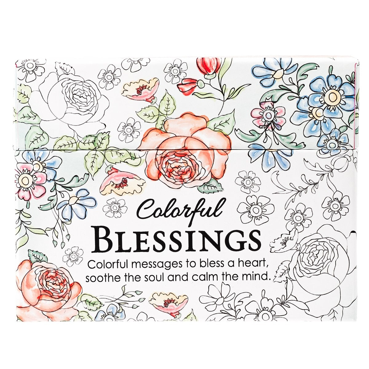 Colorful Blessings Coloring Cards (Pack of 44) by Christian Art Gifts