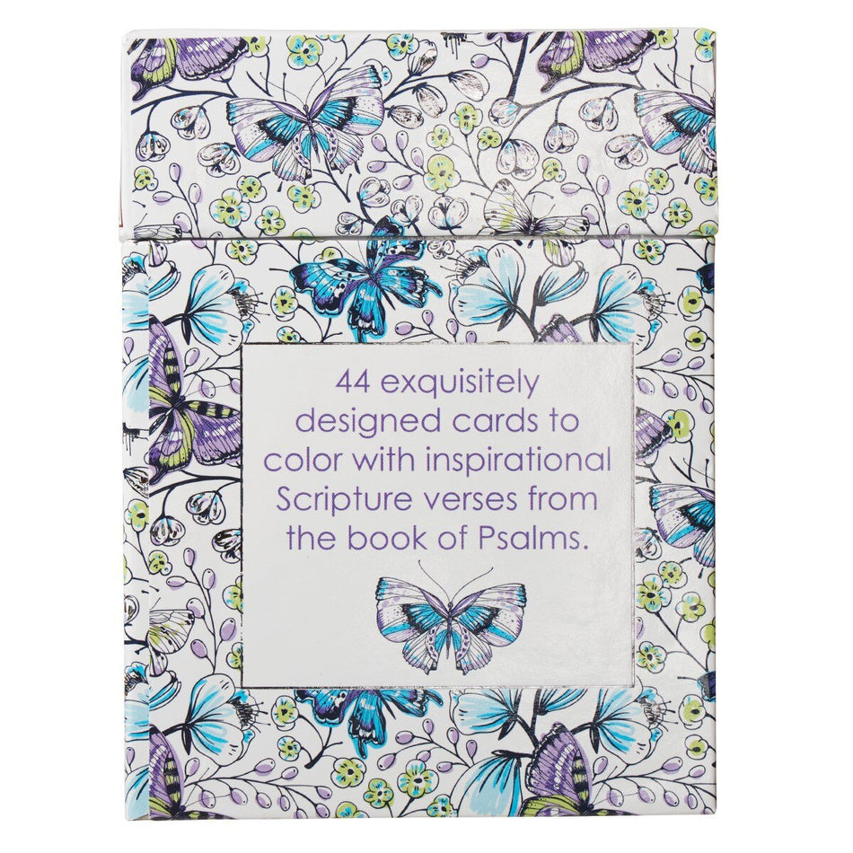 Psalms in Color Coloring Cards (Pack of 44) by Christian Art Gifts, product view 2