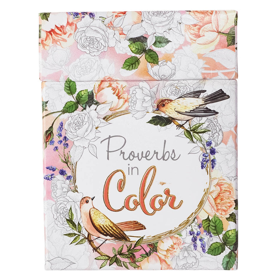 Proverbs in Color Coloring Cards (Pack of 44) by Christian Art Gifts