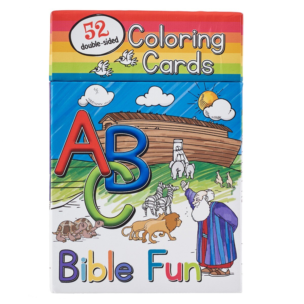 52 ABC Bible Fun Coloring Cards for Kids (Pack of 52) by Christian Art Gifts
