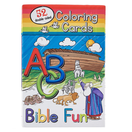 52 ABC Bible Fun Coloring Cards for Kids (Pack of 52) by Christian Art Gifts