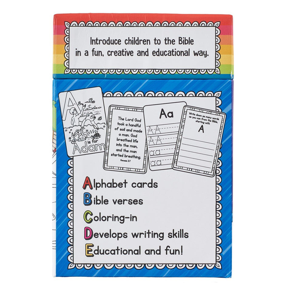 52 ABC Bible Fun Coloring Cards for Kids (Pack of 52) by Christian Art Gifts, product view 2
