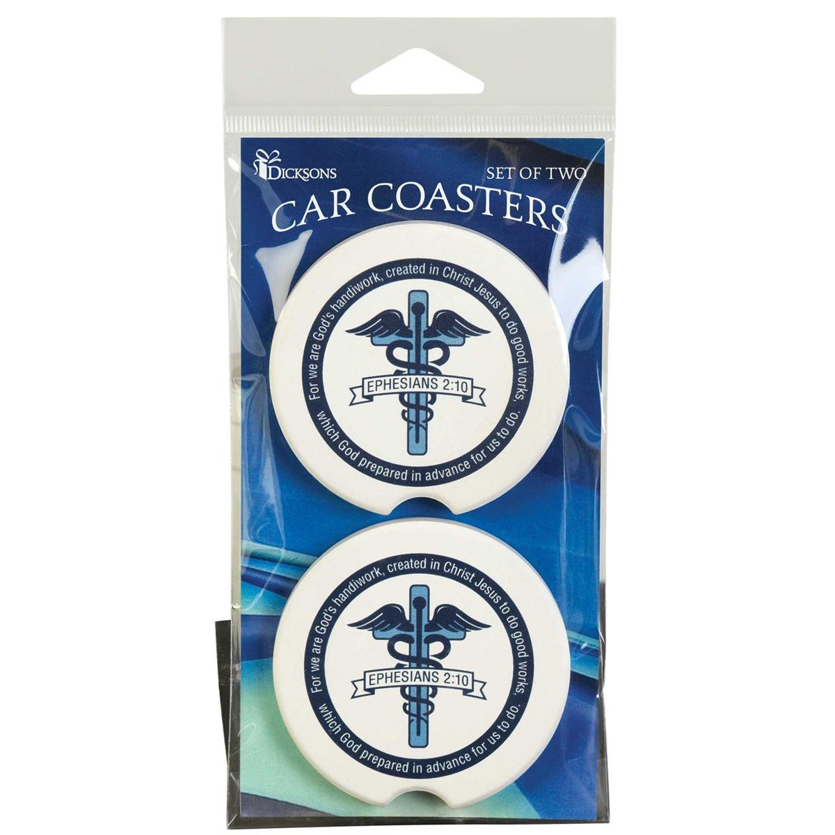 Car Coasters Nurse God Took His 2 Pk by Dicksons, product view 2