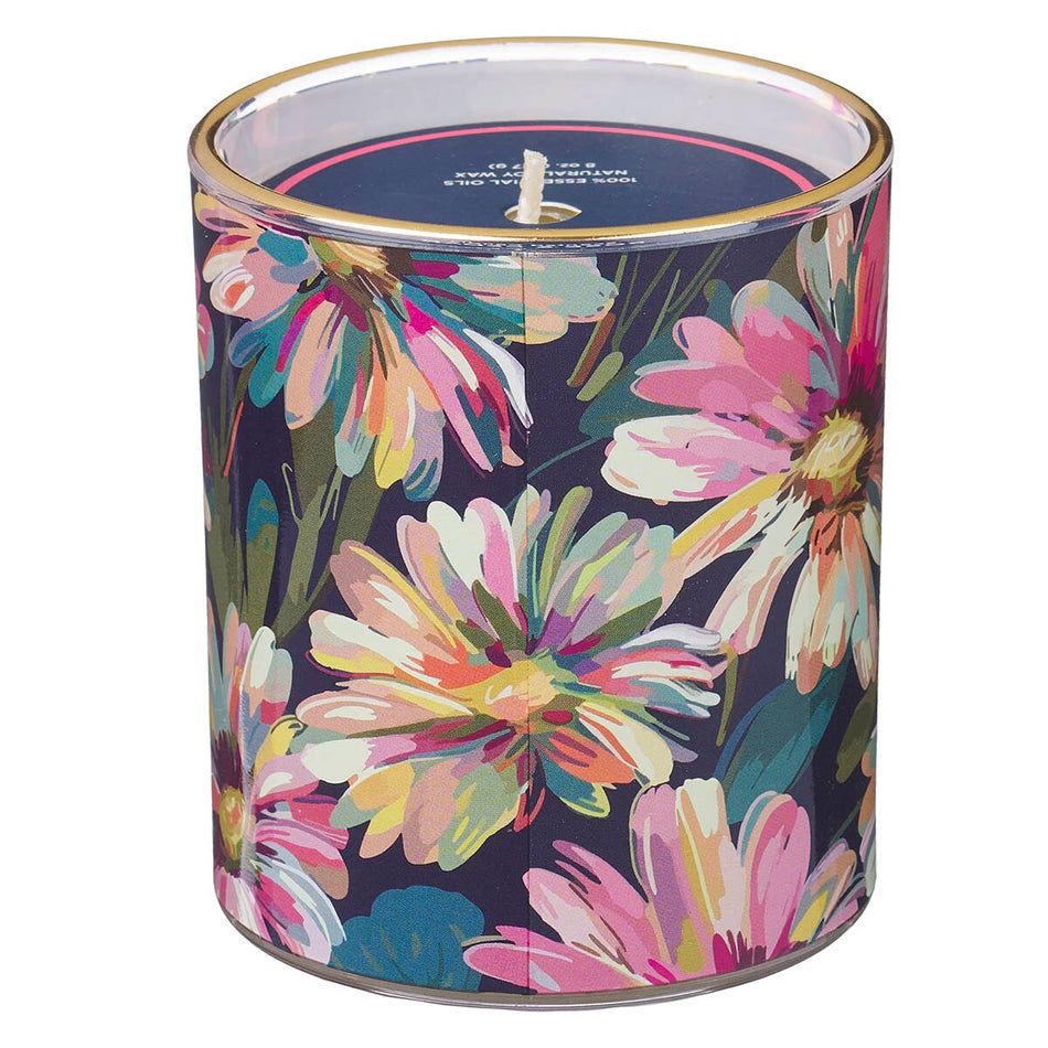 You Have Blessed My Life Rose and Cedar Scented Candle in a Glass Jar by Christian Art Gifts, product view 2