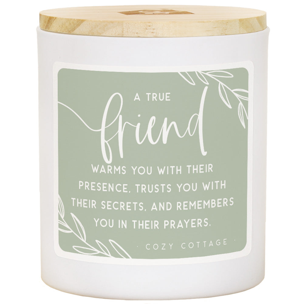 True Friend Warms Friend Gift Soy-Based Candle by Anchor Christian Distributors