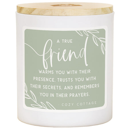 True Friend Warms Friend Gift Soy-Based Candle by Anchor Christian Distributors