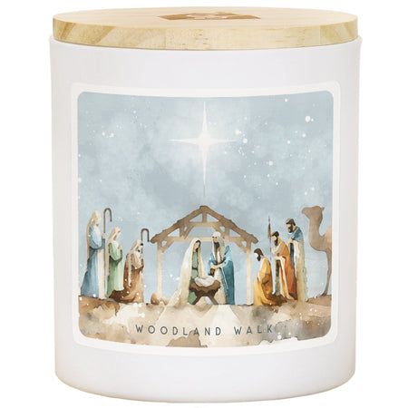 Watercolor Nativity Christmas Soy-Based Candle by Anchor Christian Distributors