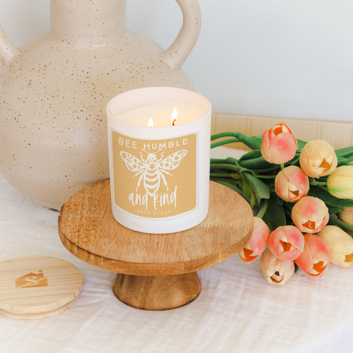 Bee Humble Spring Soy-Based Candle by Anchor Christian Distributors, product view 3