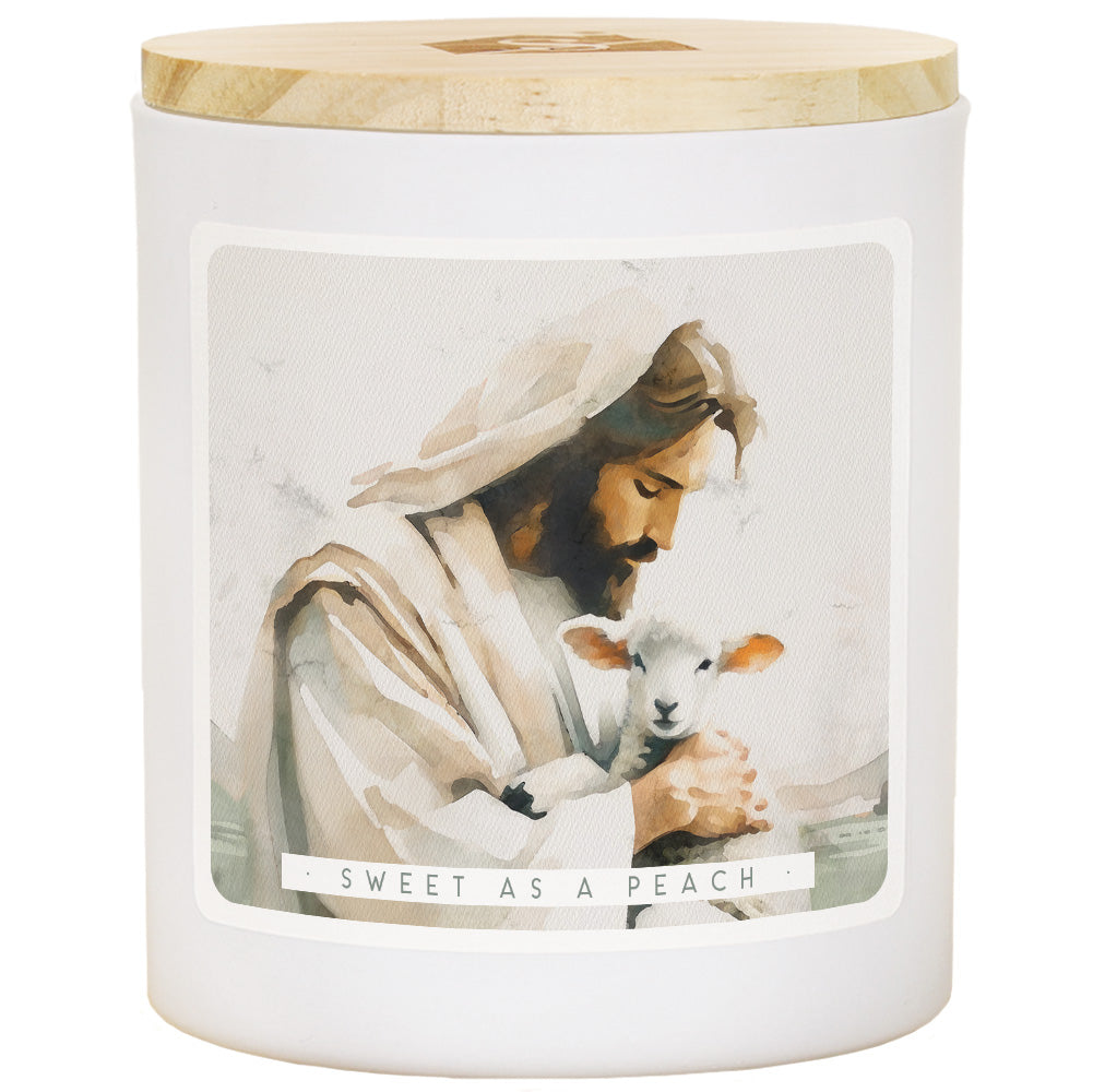 Jesus Holding Lamb Faith Soy-Based Candle by Anchor Christian Distributors