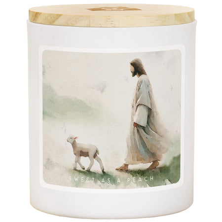 Jesus Walking Lamb Faith Soy-Based Candle by Anchor Christian Distributors