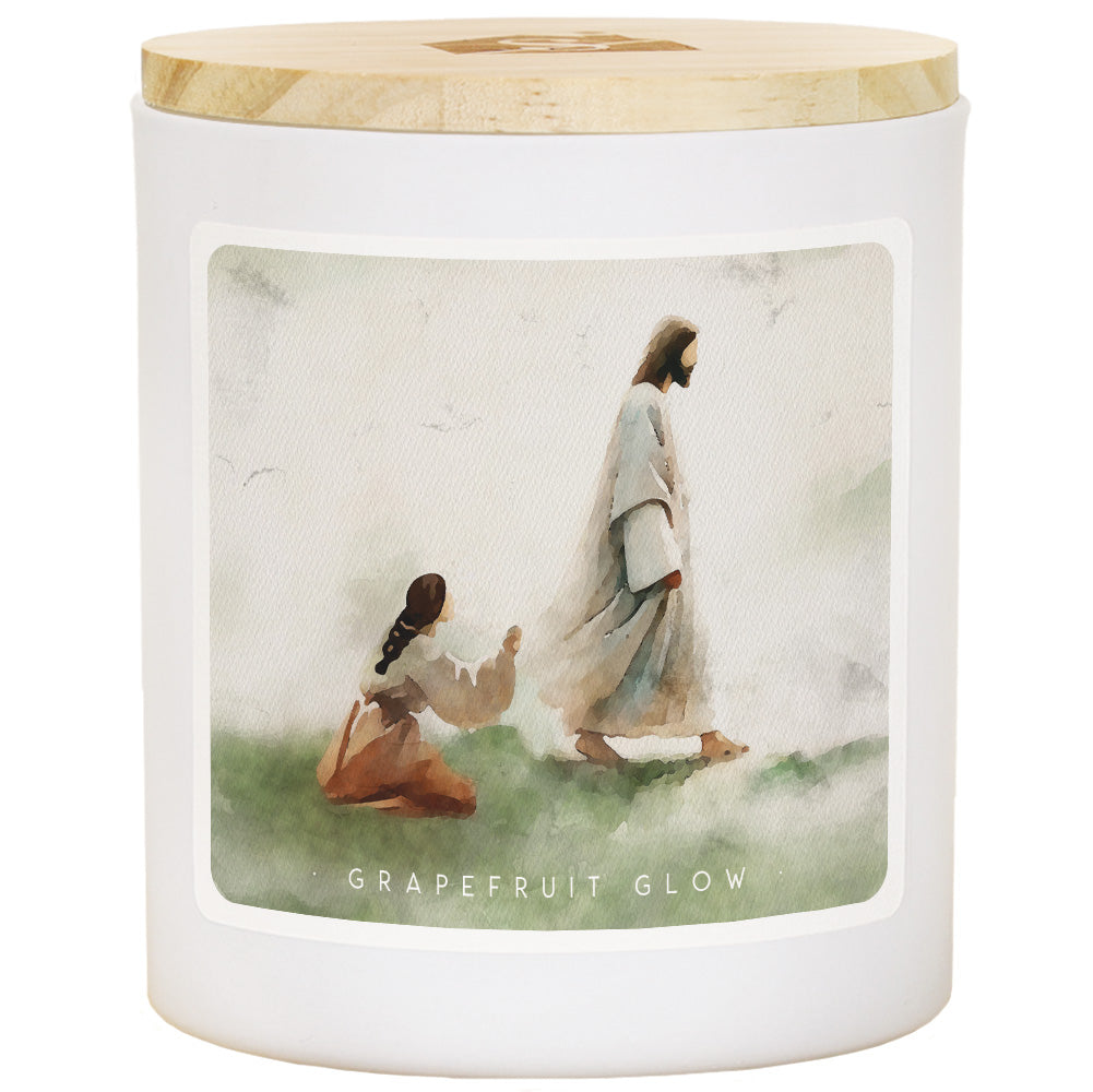 Jesus Healed Woman Faith Soy-Based Candle by Anchor Christian Distributors