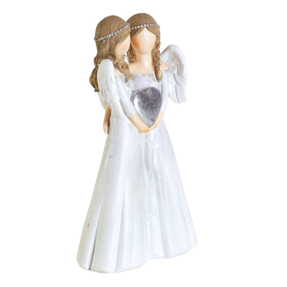 Angel Pair Silver 1-Piece 6in by Dicksons, product view 2