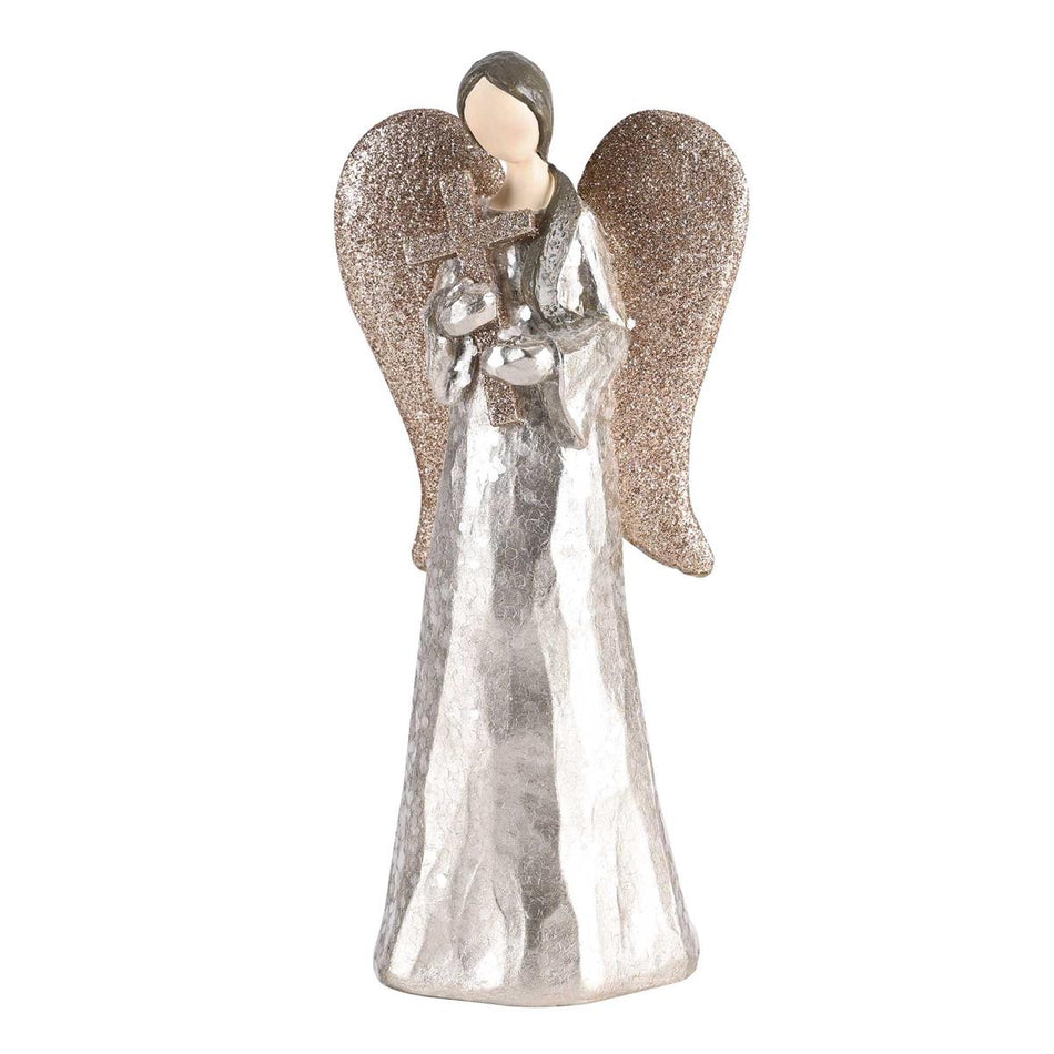 Angel Gold Glitter With Cross 7H by Dicksons