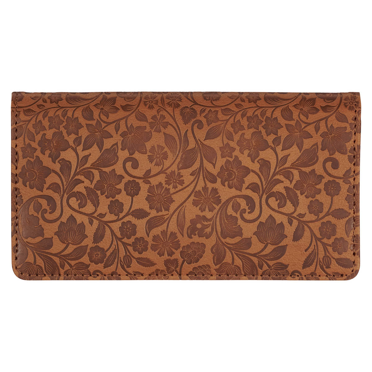 All Things Honey-brown Faux Leather Checkbook Wallet - Philippians 4:13 by Christian Art Gifts, product view 4