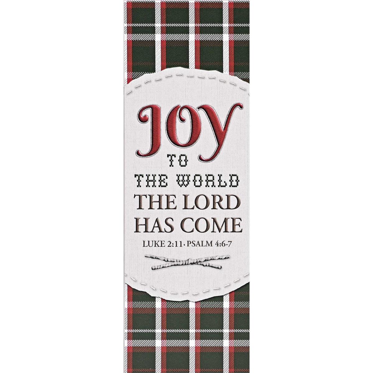 Christmas Holiday Bookmark for Books and Novels 6 x 2 Inch Paper Peace Joy by Dicksons, product view 6
