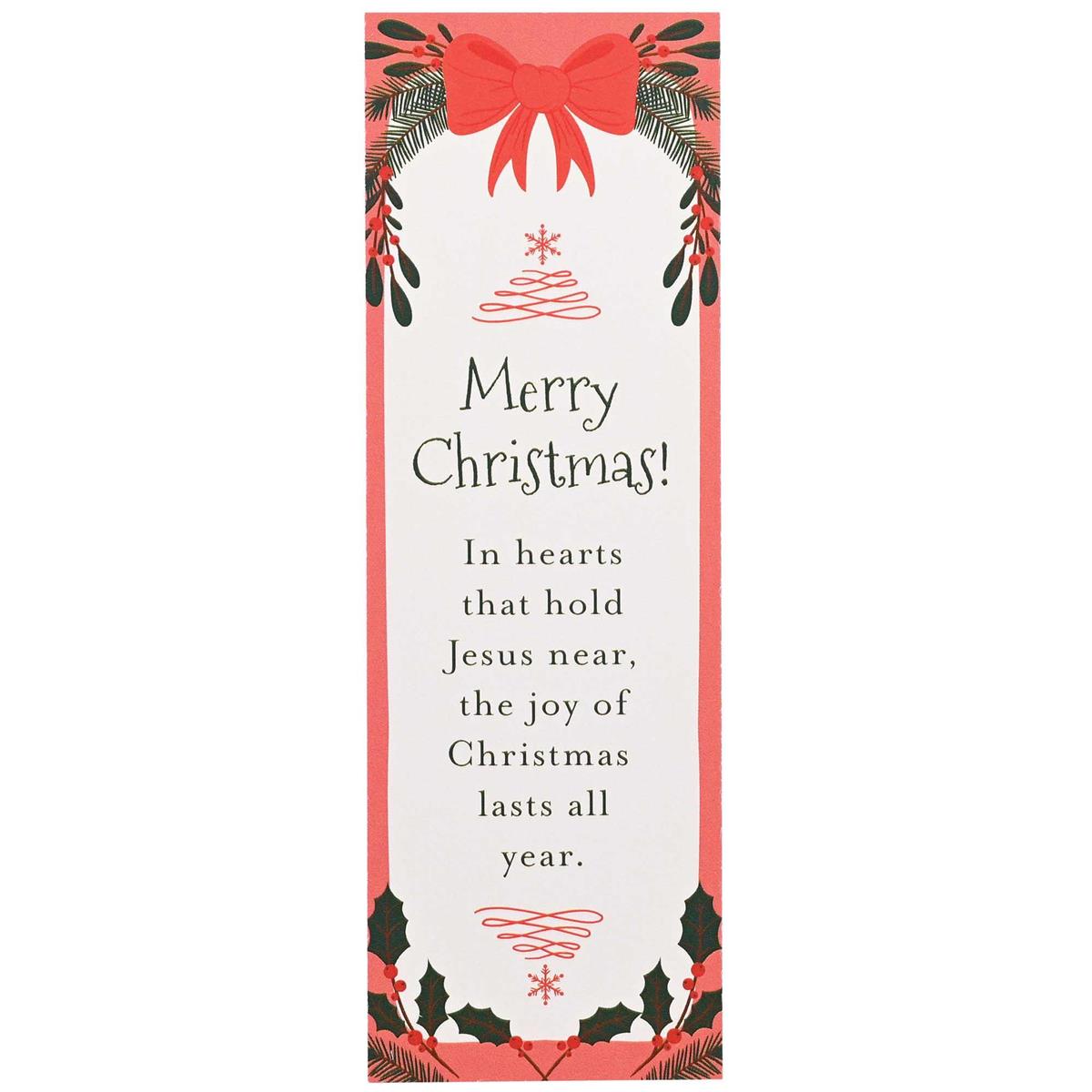 Packaged Bookmark Redbow Merry Christmas by Dicksons