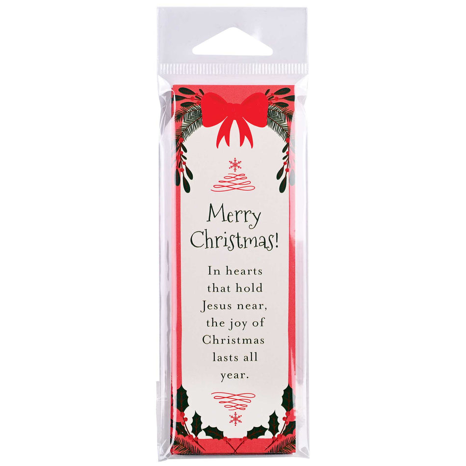 Packaged Bookmark Redbow Merry Christmas by Dicksons, product view 2