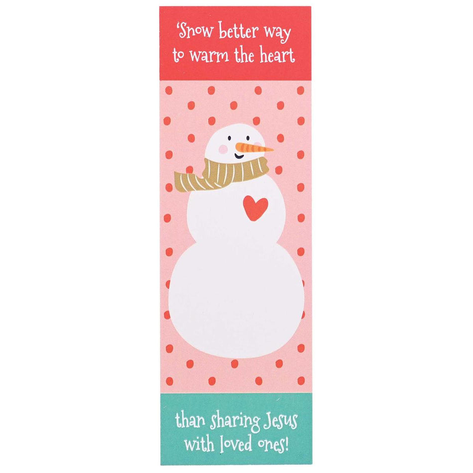 Packaged Bookmark Snowmen Warm The Heart by Dicksons