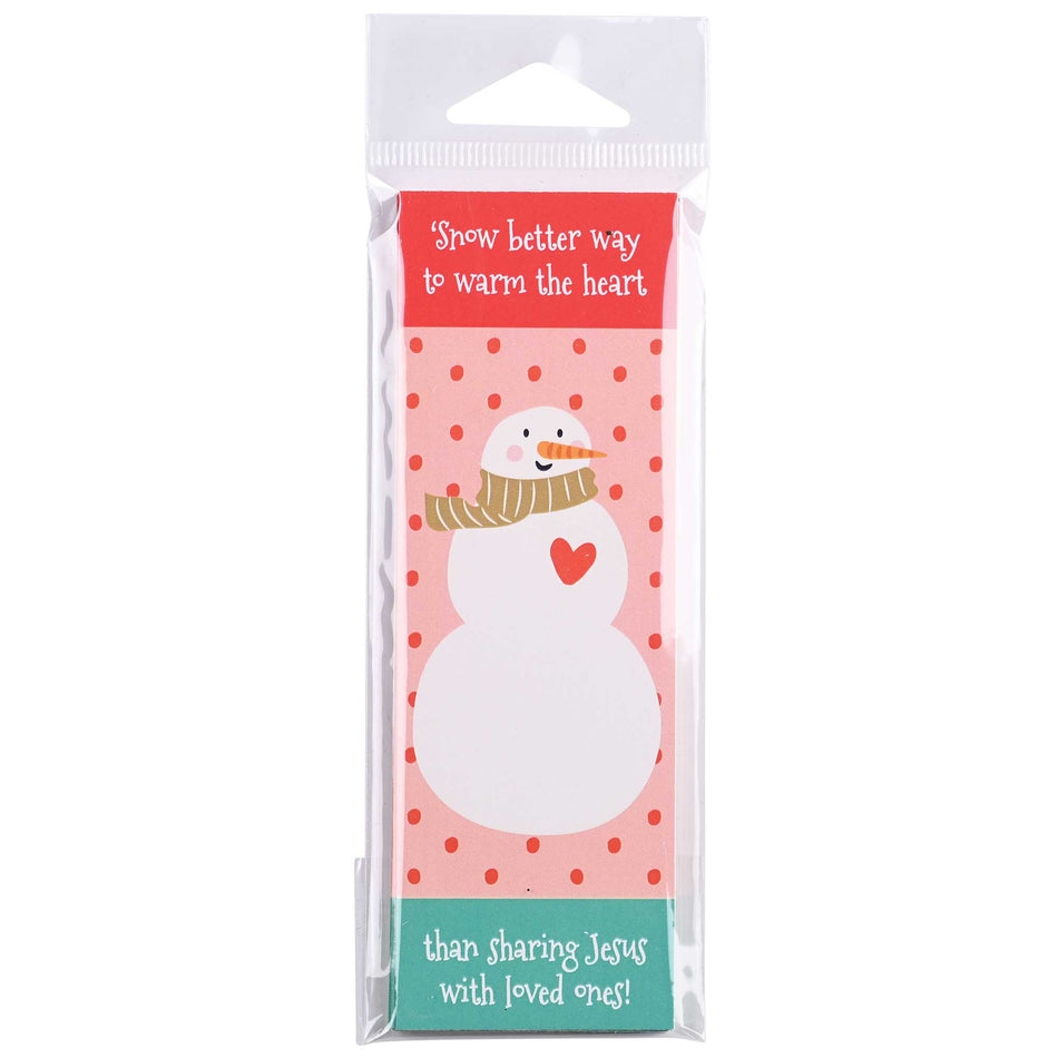 Packaged Bookmark Snowmen Warm The Heart by Dicksons, product view 2