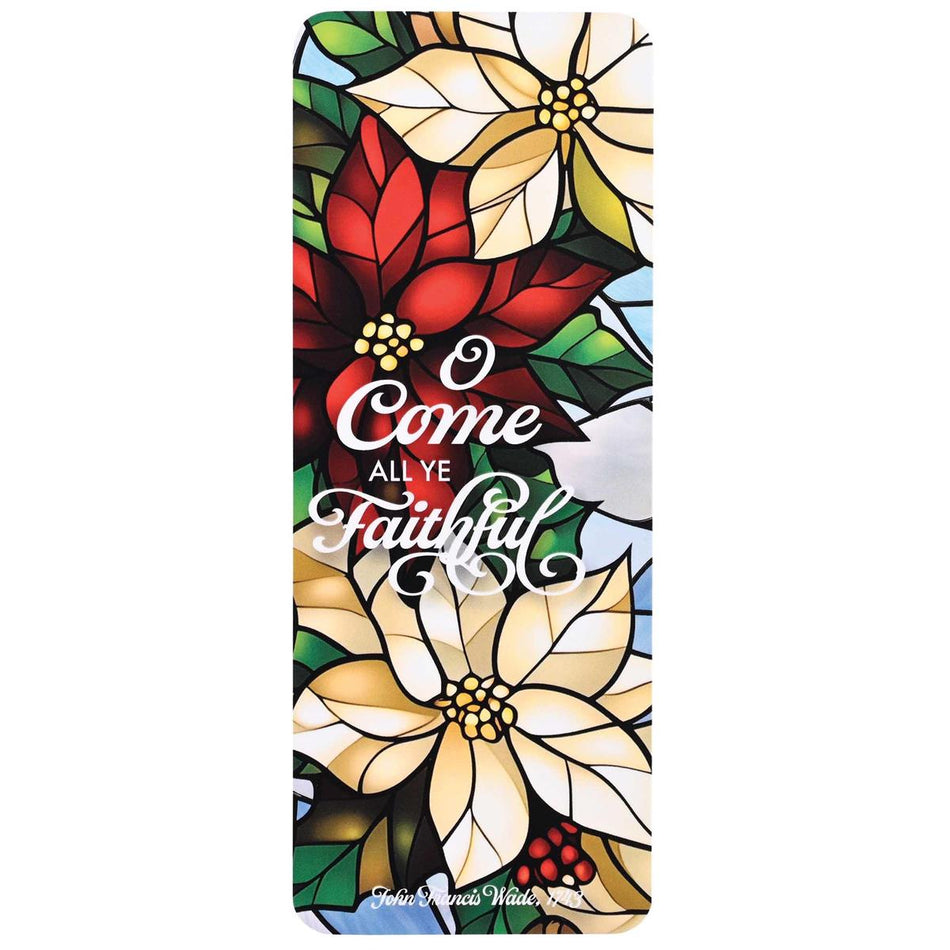 Bookcard Poinsettia Come All Ye Faithful by Dicksons