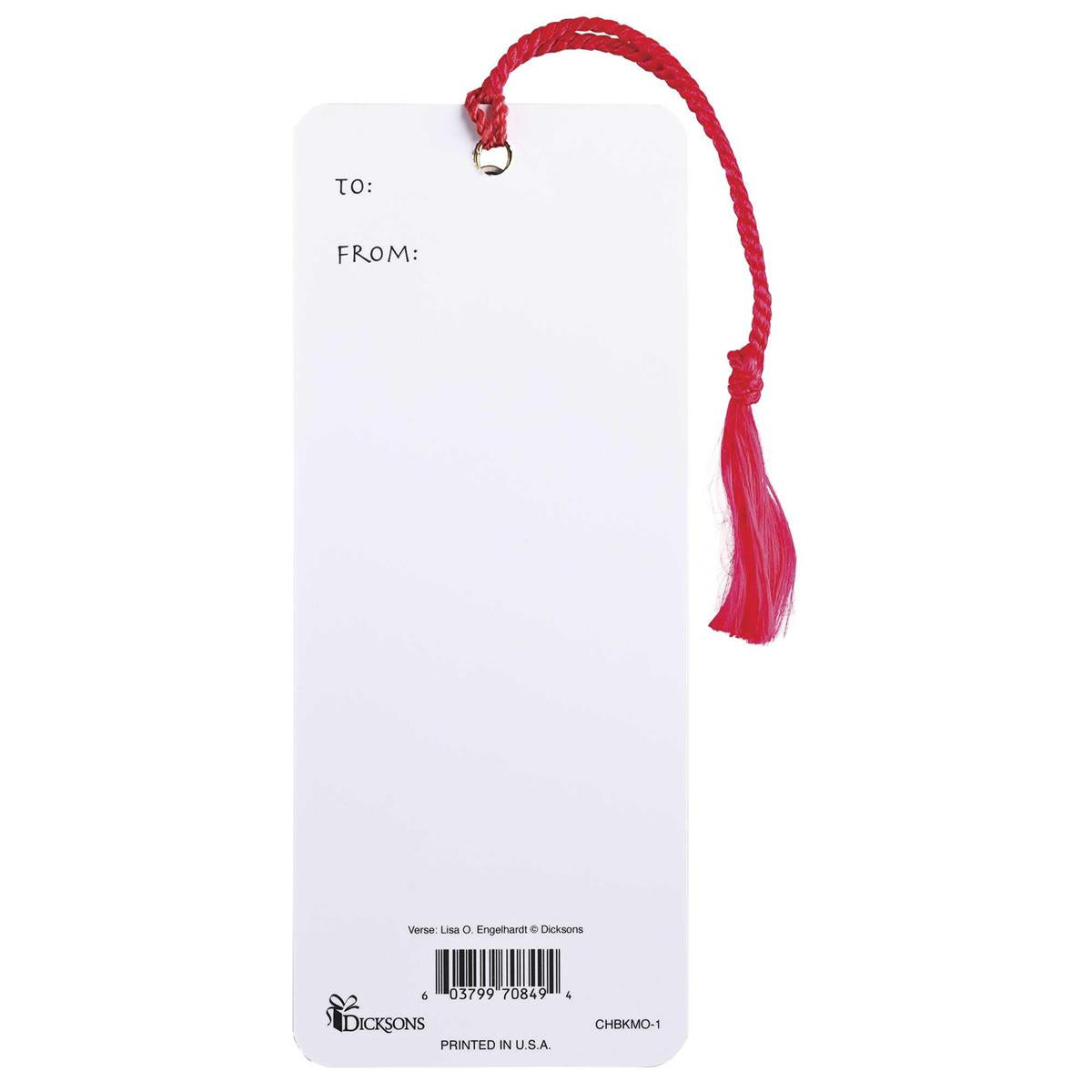 Christmas Holiday Tassel Bookmark for Books and Novels 6.25 x 2.5 Inch Paper (CHBKMO-1) by Dicksons, product view 2