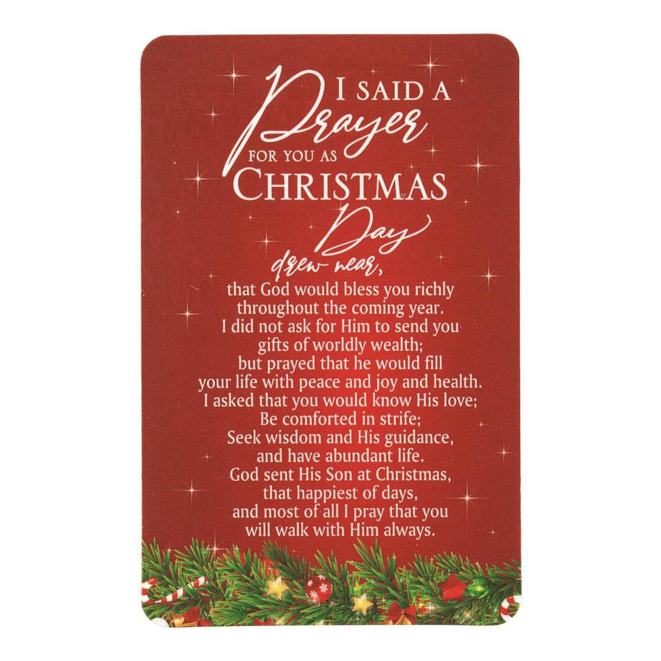 Said A Prayer For You Holiday Red 4 x 2.5 Paper Bookmark by Dicksons