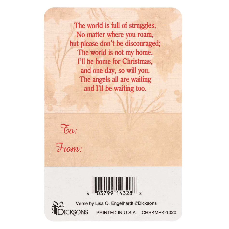 Pocketcard Bookmark Home For Christmas by Dicksons, product view 2