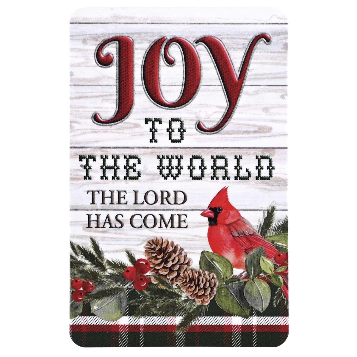 Pocketcard Joy To The World Cardinal by Dicksons