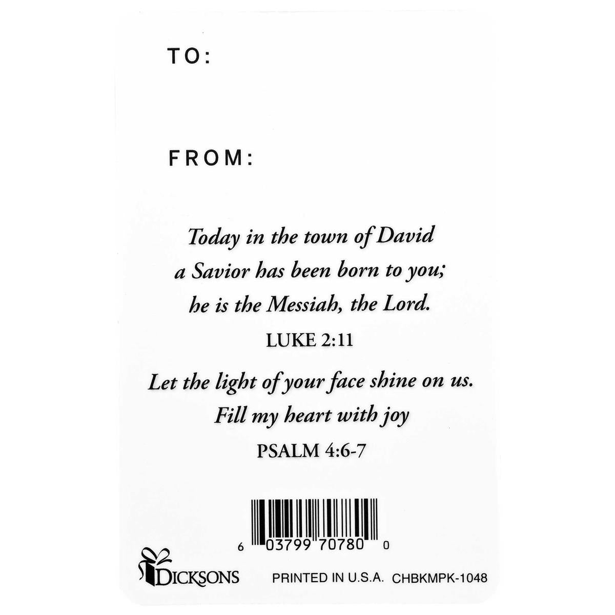 Pocketcard Joy To The World Cardinal by Dicksons, product view 2