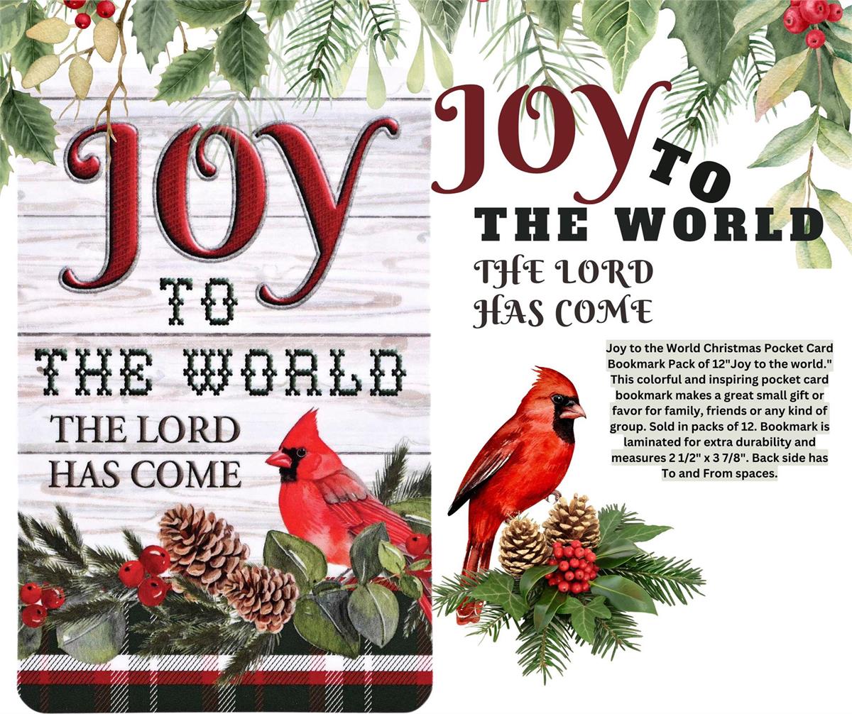 Pocketcard Joy To The World Cardinal by Dicksons, product view 3