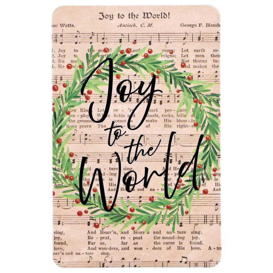 Christmas Holiday Pocketcard Bookmark 3.75 x 2 Inch Paper Joy to The World by Dicksons