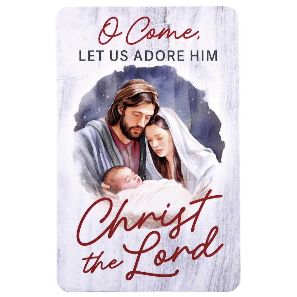 Christmas Holiday Pocketcard Bookmark 3.75 x 2 Inch Paper Let Us Adore Him Pack by Dicksons