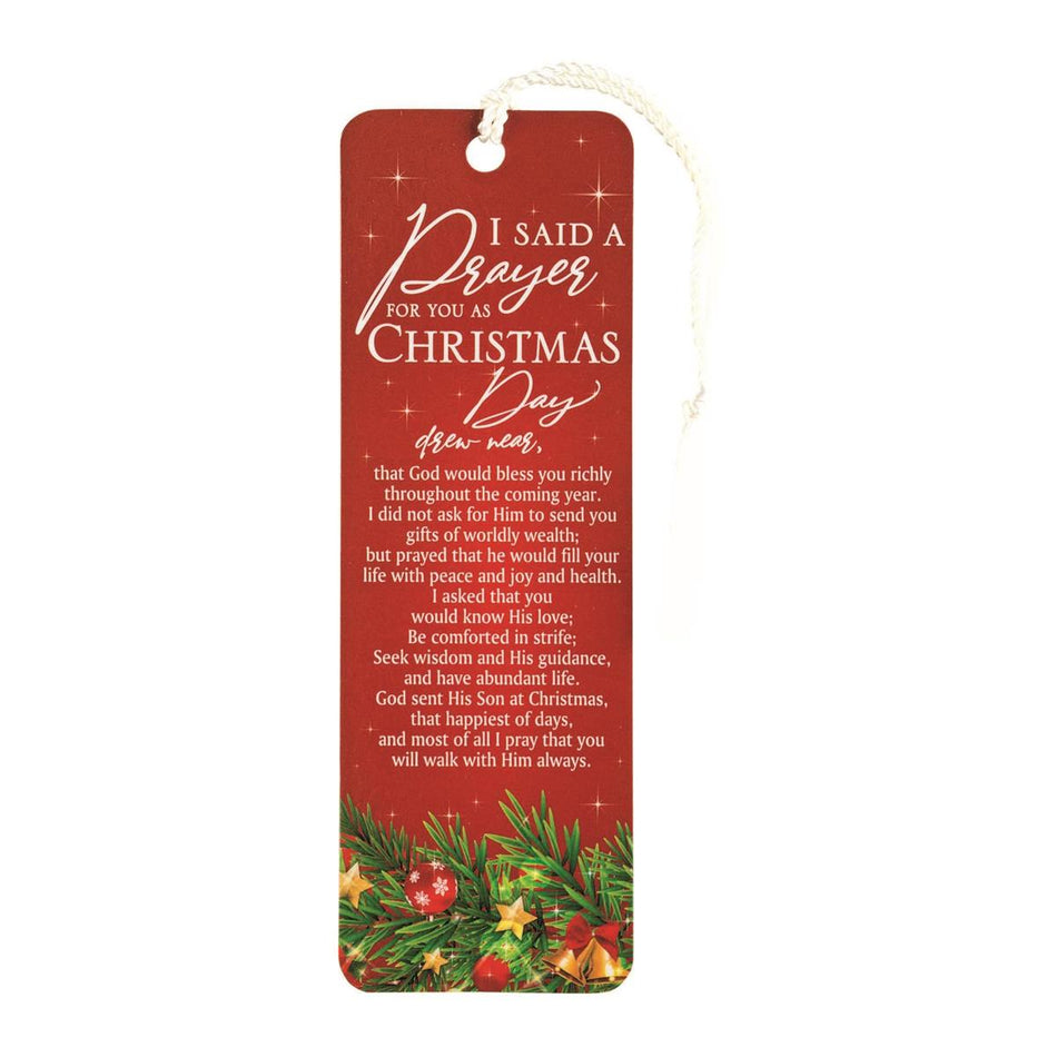 Said A Prayer For You Holiday Red 6 x 2 Paper Bookmark with Tassel by Dicksons