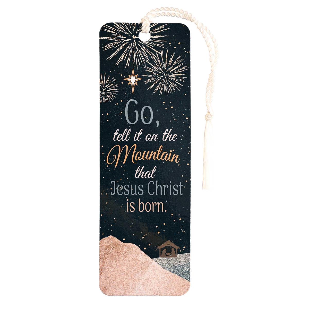 Go Tell It On The Mountain 6 Inch Paper Christmas Keepsake Bookmark with Tassel by Dicksons