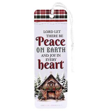 Tassel Bookmark Peace On Earth Cabin by Dicksons