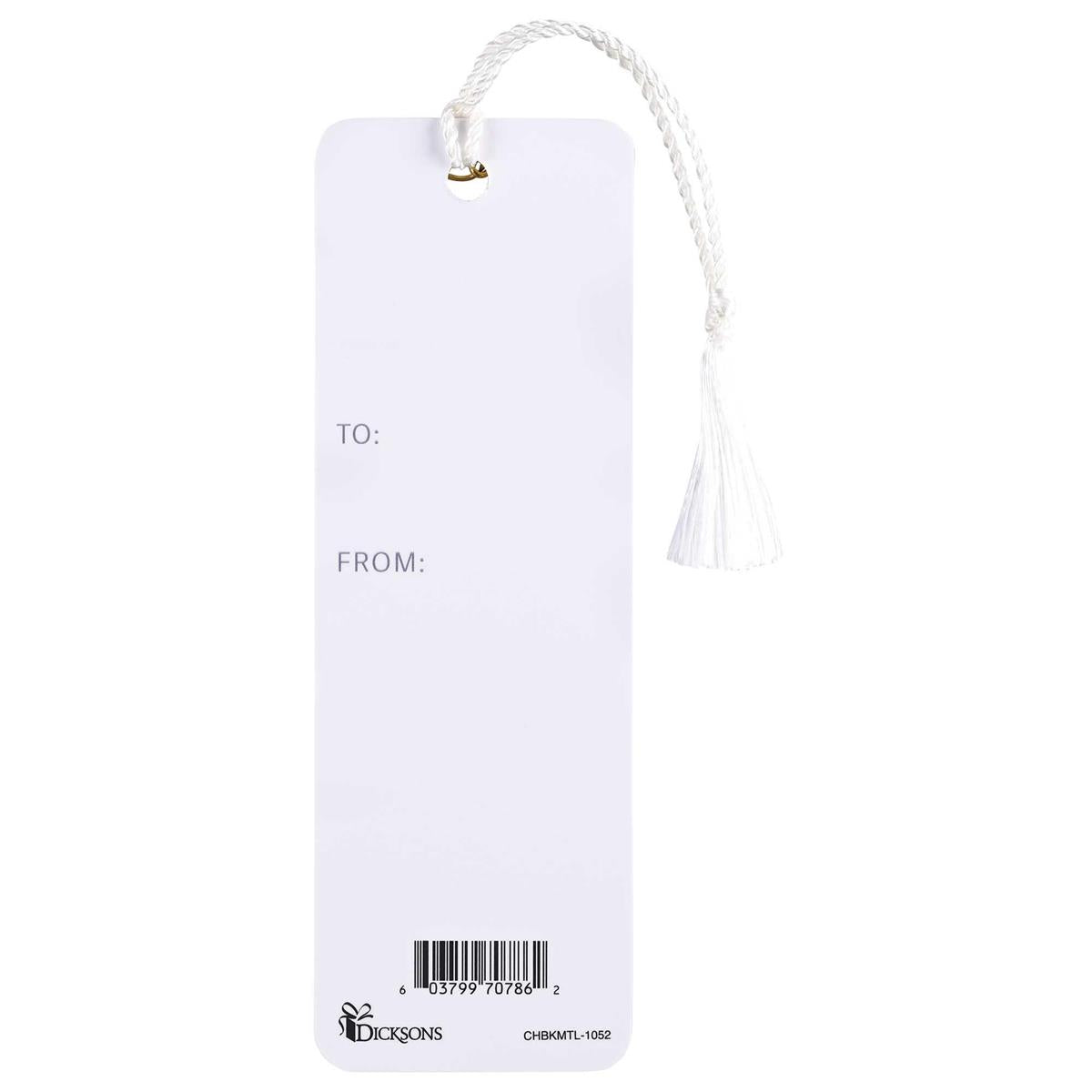 Christmas Holiday Tassel Bookmark for Books and Novels 2 x 6 Inch Paper Let Us by Dicksons, product view 2