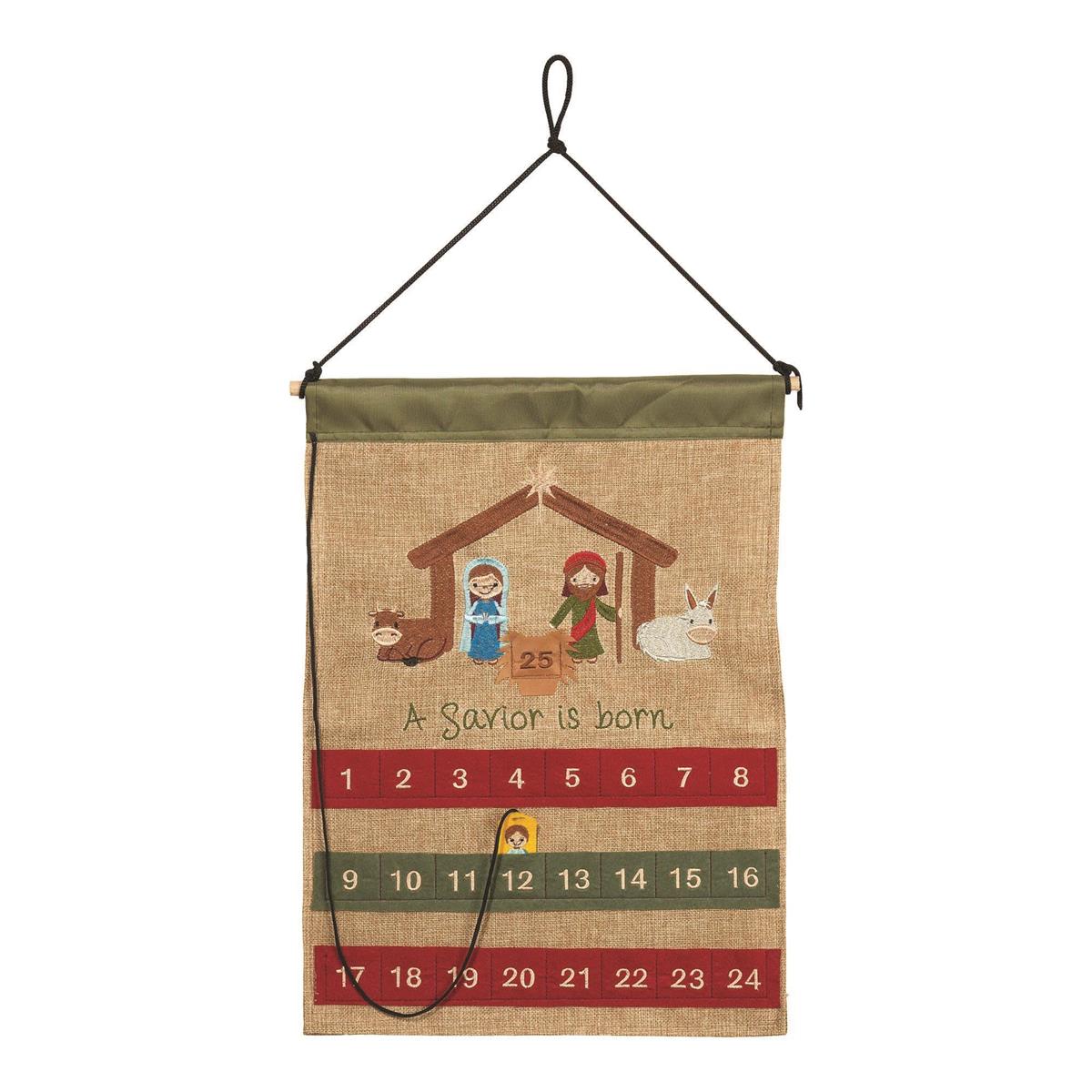 A Savior is Born Fabric Advent Calendar by Dicksons