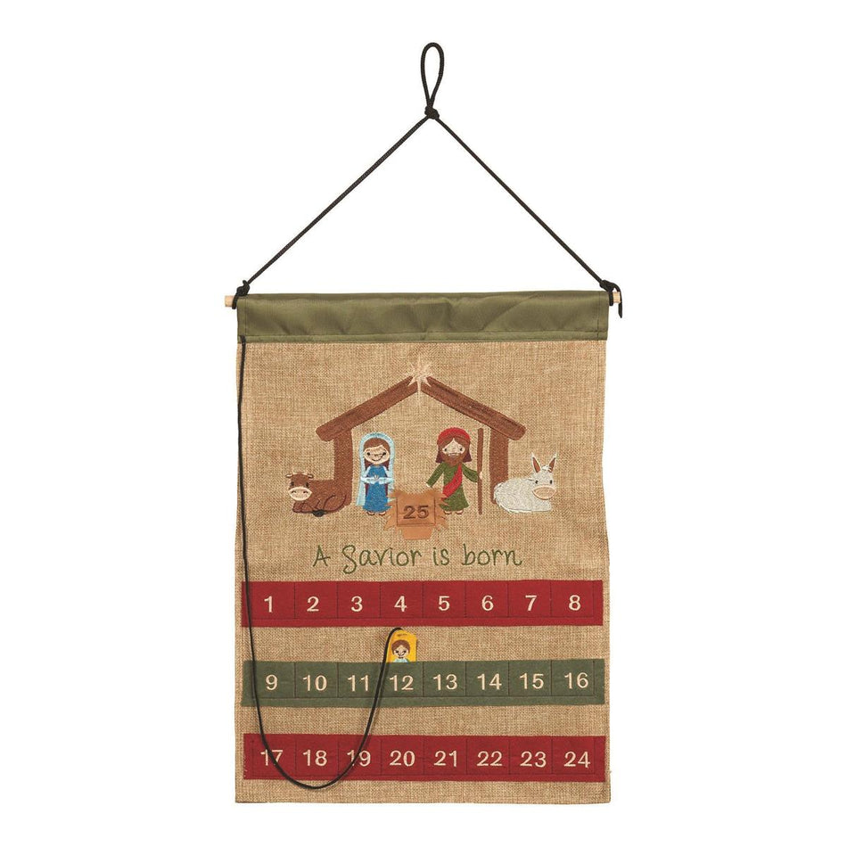 A Savior is Born Fabric Advent Calendar by Dicksons