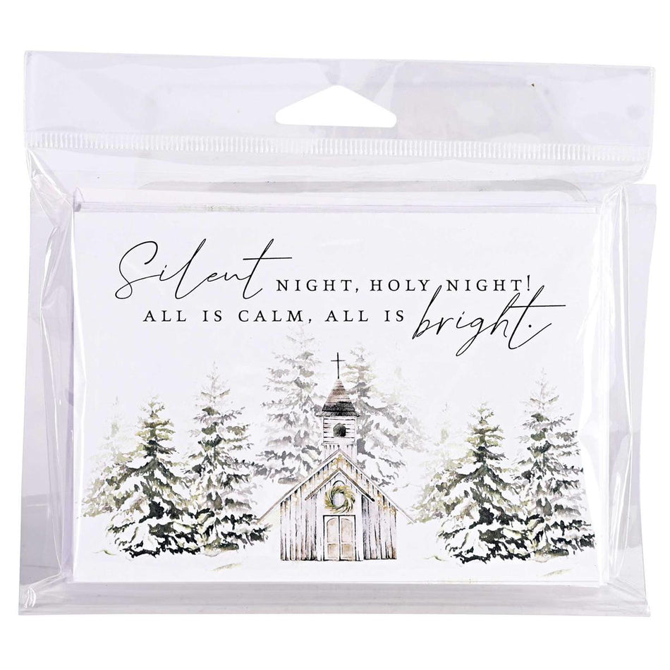 Christmas Cards Silent Night Church by Dicksons
