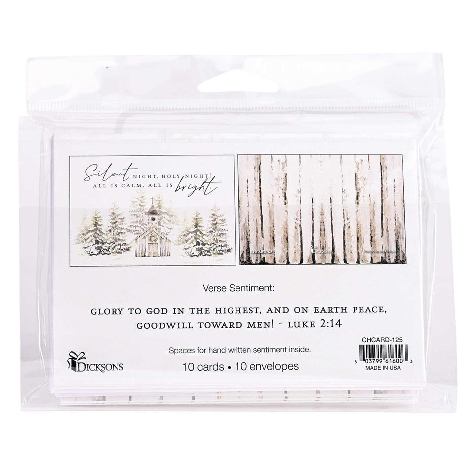 Christmas Cards Silent Night Church by Dicksons, product view 2