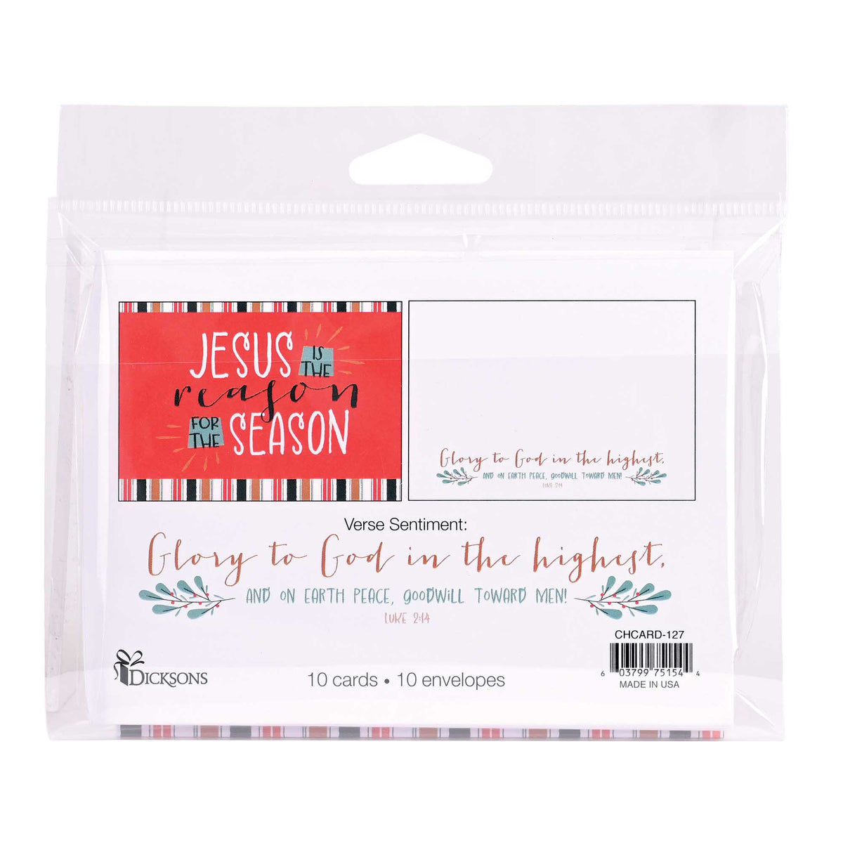 Christmas Card Jesus The Reason Season by Dicksons, product view 4