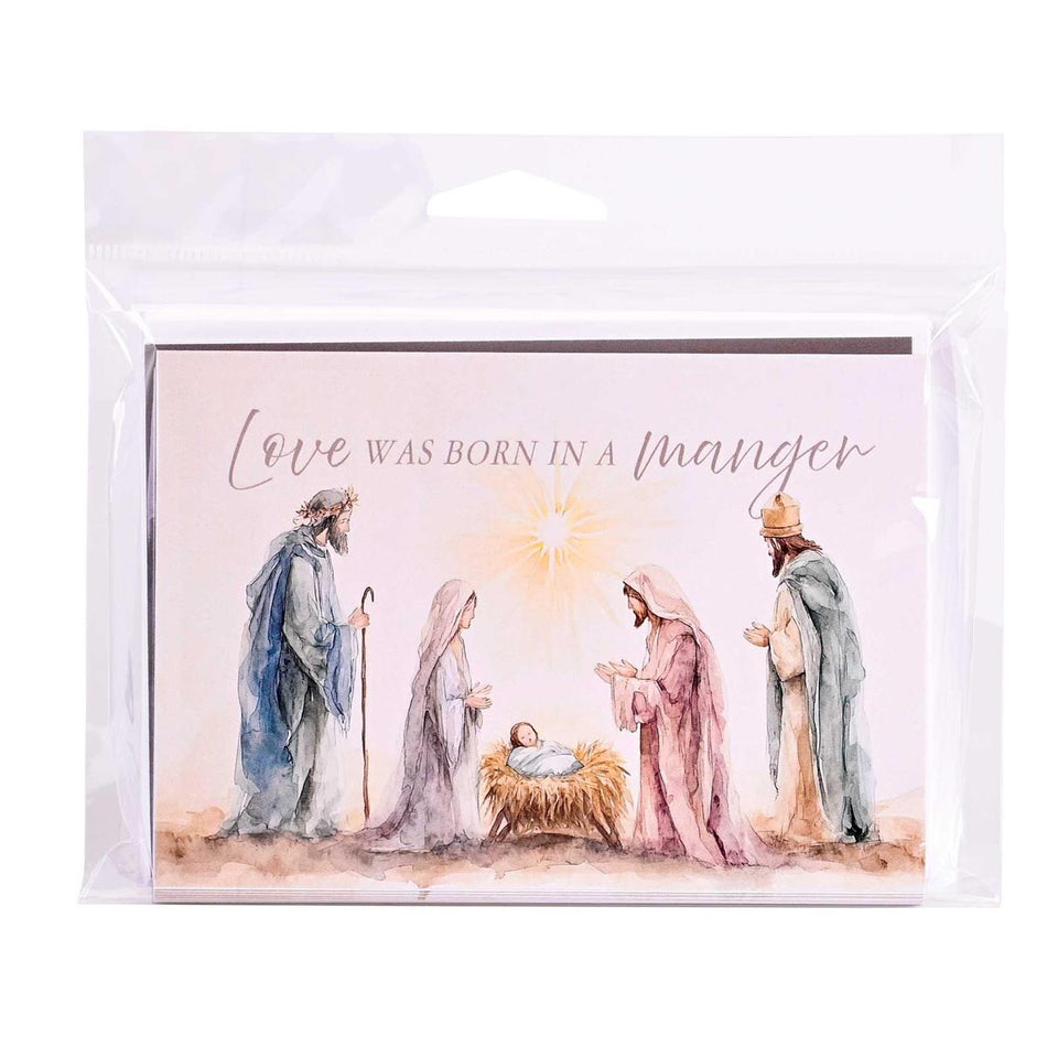 Christmas Card Nativity Love Was Born by Dicksons